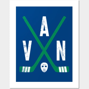 VAN Retro Sticks - Blue Posters and Art